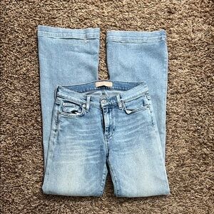 7 For All Mankind Light Blue Flare Jeans